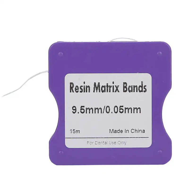 15M Dental Resin Matrix Bands Ripristino Dei Denti Fotopolimerizzato Strisce Trasparenti Pellicola Ricostituente Temporanea Dentista Materiale Ortodon