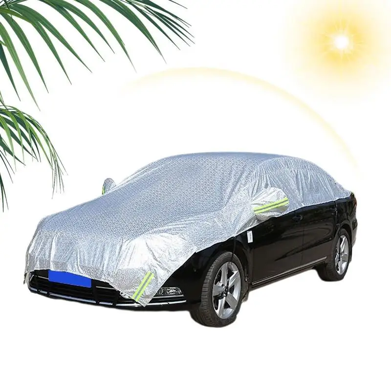 

Sun Cover For Car Sunscreen Universal Heat Insulation Auto Body Cover Upgraded Protection Vehicle Supplies For SUVs Sedans And