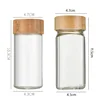6Pcs Square/Round Seasoning Jar Sealed Glass Jars Outdoor Camping Barbecue Seasoning Bottles Pepper Bottle Kithchen Accessories 6