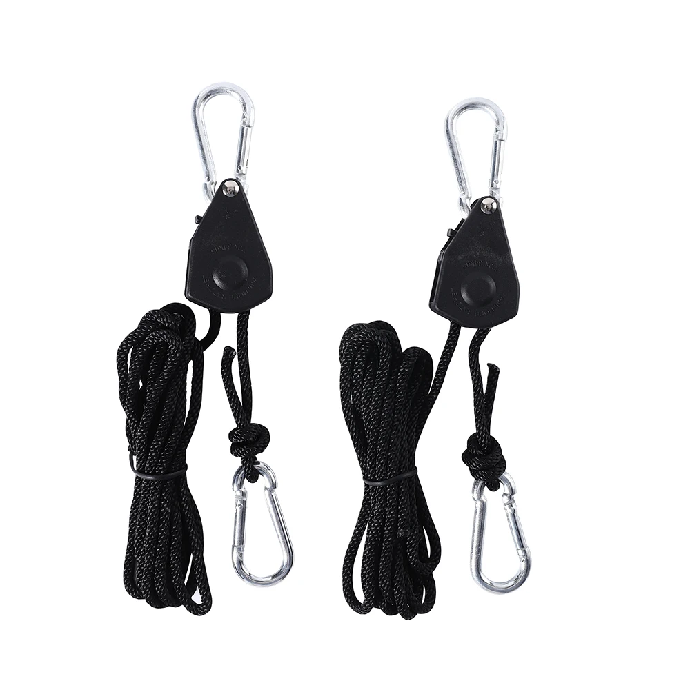 Light Suspension Kit Rope Ratchet light hanger 1/8" rope ratchet/Adjustable LED Grow Light lifter for greenhouse hanging