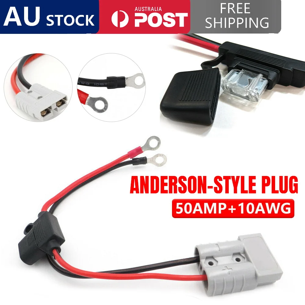50A10AWG suitable for Anderson plug safe male and female power cords
