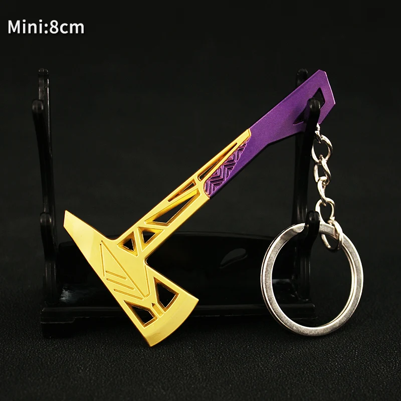 Vandal Valorant Knife Weapon Keychain Champion Karambit 9cm Mini Gun Alloy Metal Toy Action Figures Model Kid Gift for Boys game keychains,game knife,sword keychain,cosplay toy,cosplay prop