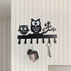 Owl Key Holder Wall No Nail Hook Home Ornament Owl Key Holder For Wall 1 Piece A 3