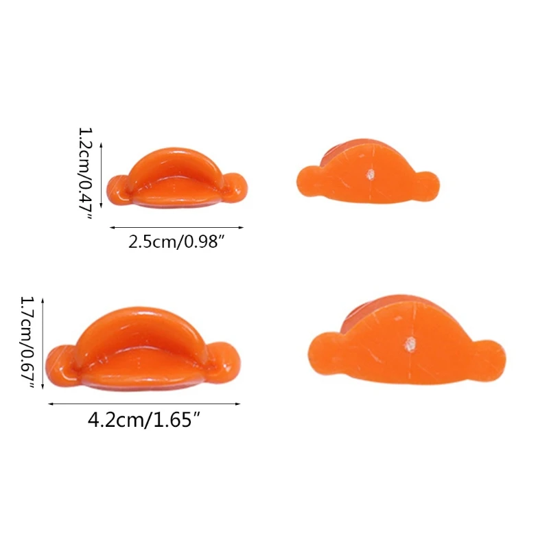 10PCS Plush Toy Accessories Duck Bill Mouse Nose Screw Style For DIY