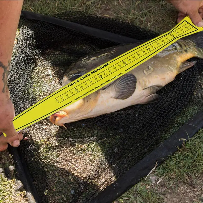 Folding Fishing Ruler Crab & Fish Measure Device Fish Measuring Ruler Crab & Measure Device Fishing Accessories For Boat Ka