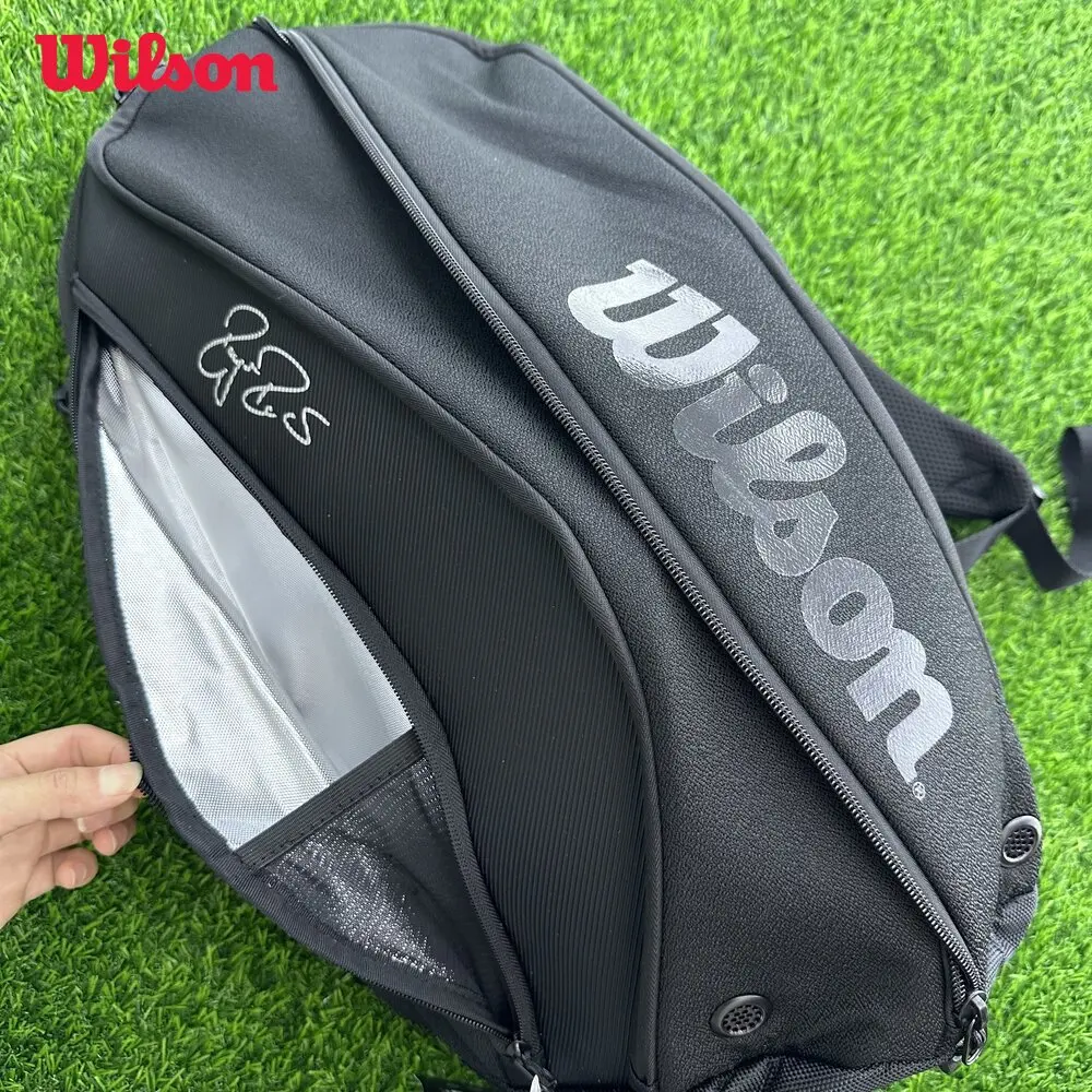 Wilson Roger Federer DNA Tennis Backpack PU Design Racket Sport