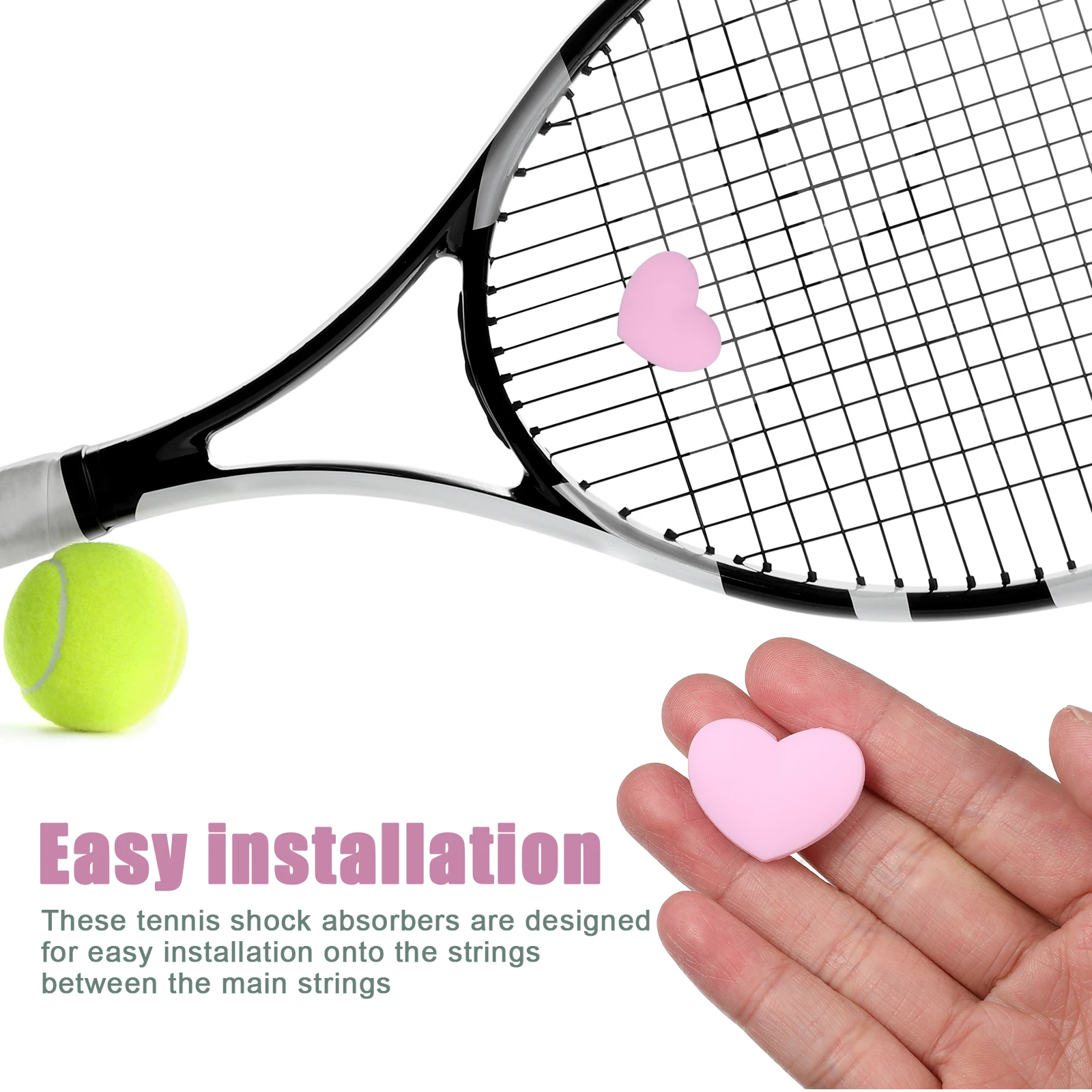 YUEYAN Silicone Tennis Racket Shock Absorber Tennis Racket Shock Absorber Tennis Racket Accessories Cute And Fun ShockProof Ball Suitable For Tennis Gifts