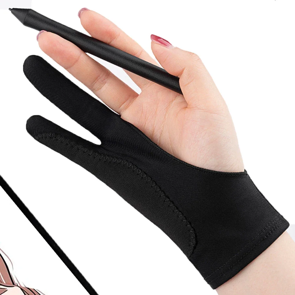 

Touch Pen Palm Reject Glove Two-finger Painting Gloves Anti-touch Anti-pollution for Tablet Touch Screen Drawing