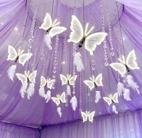 1pcs LED Outdoor Simulation Dynamic Static Butterfly Lights Holiday Party Home Christmas Decorations 5