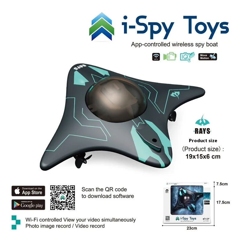 6ch Rc Wifi Fpv Remote Controboat SubmarineUnderwater Remote Control L Boats Radio Control Toys With Camera  For Kids Gifts 6