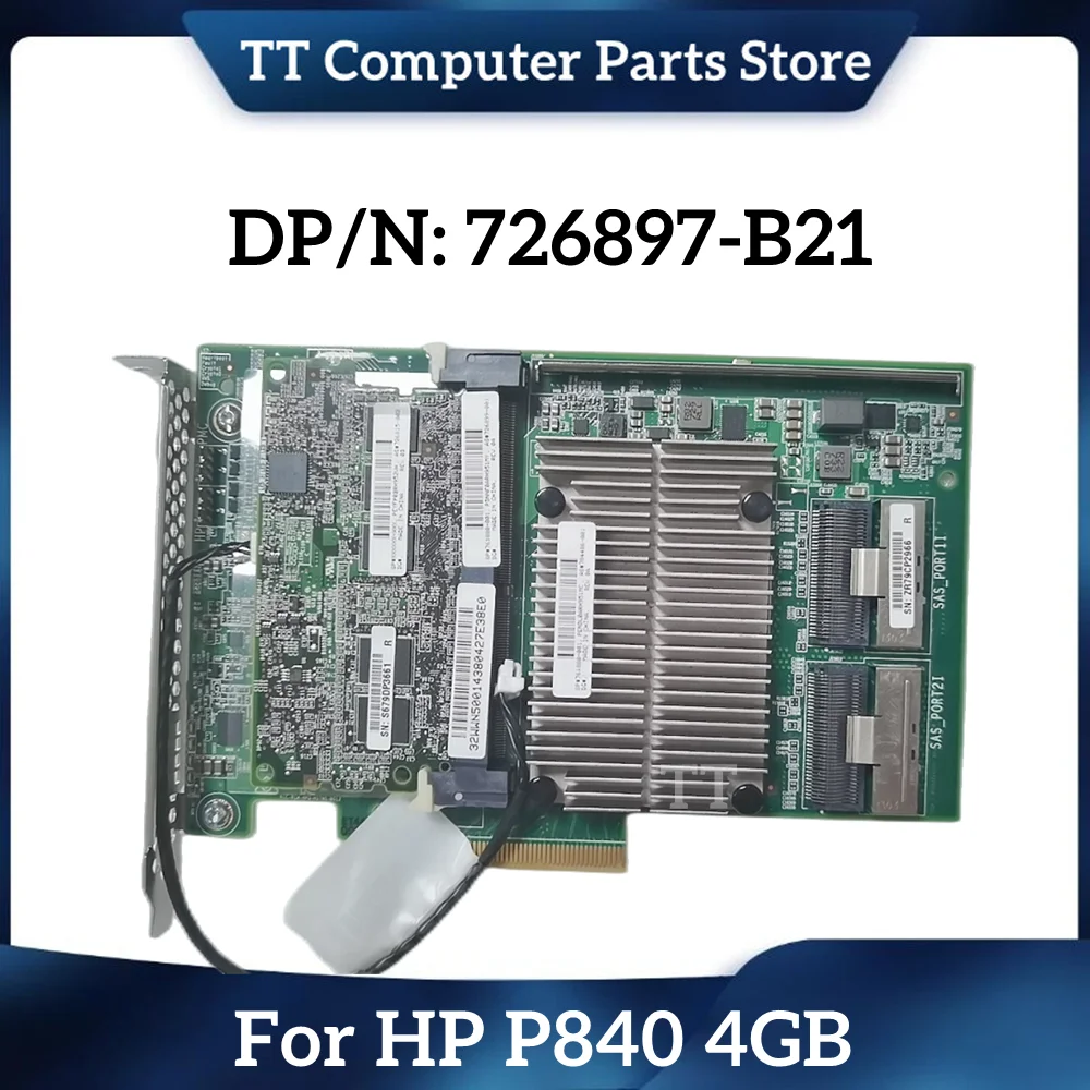 Tt Per Hp Smart Array P840 Scheda Array Da 4Gb Fbwc 726897-B21 Controller Sas A 2 Porte Da 12Gb 761880-001 100% Testato Nave Veloce