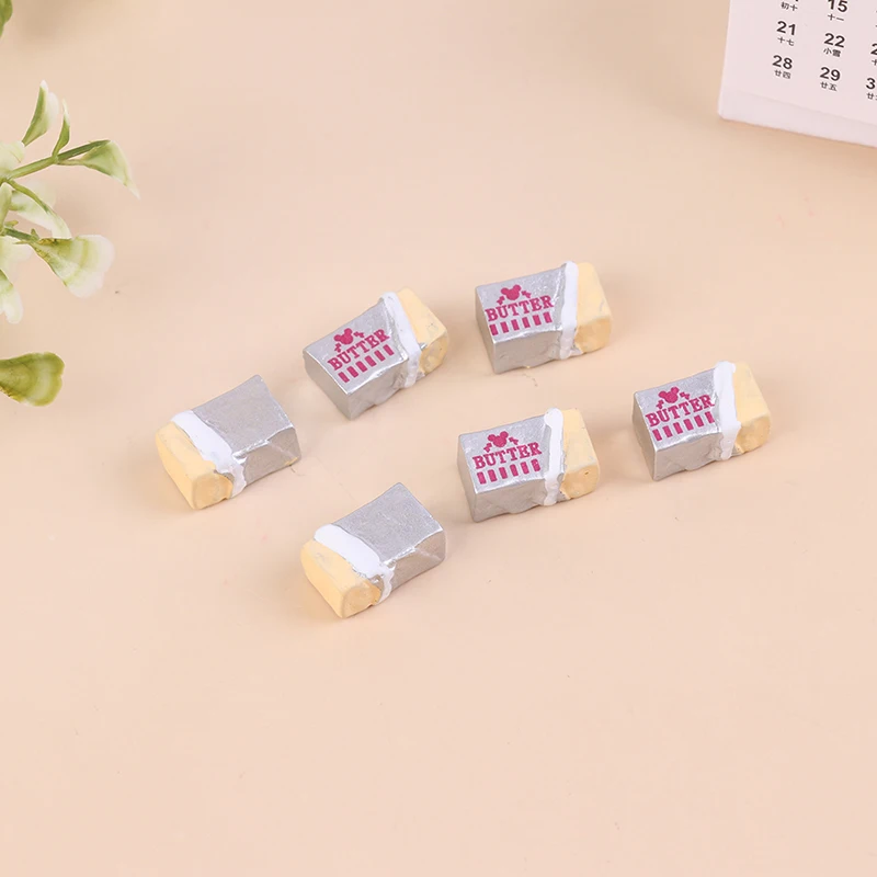 6Pcs 1/12 Dollhouse Simulation Food Butter Miniature Pretend Play Kitchen Diy Bread Set Toy 6