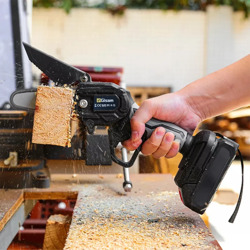 Mini 6 Inch Electric Chain Saw Rechargeable Woodworking Saw Portable Cordless Pruning Garden Power Tools for Makita 18V Battery