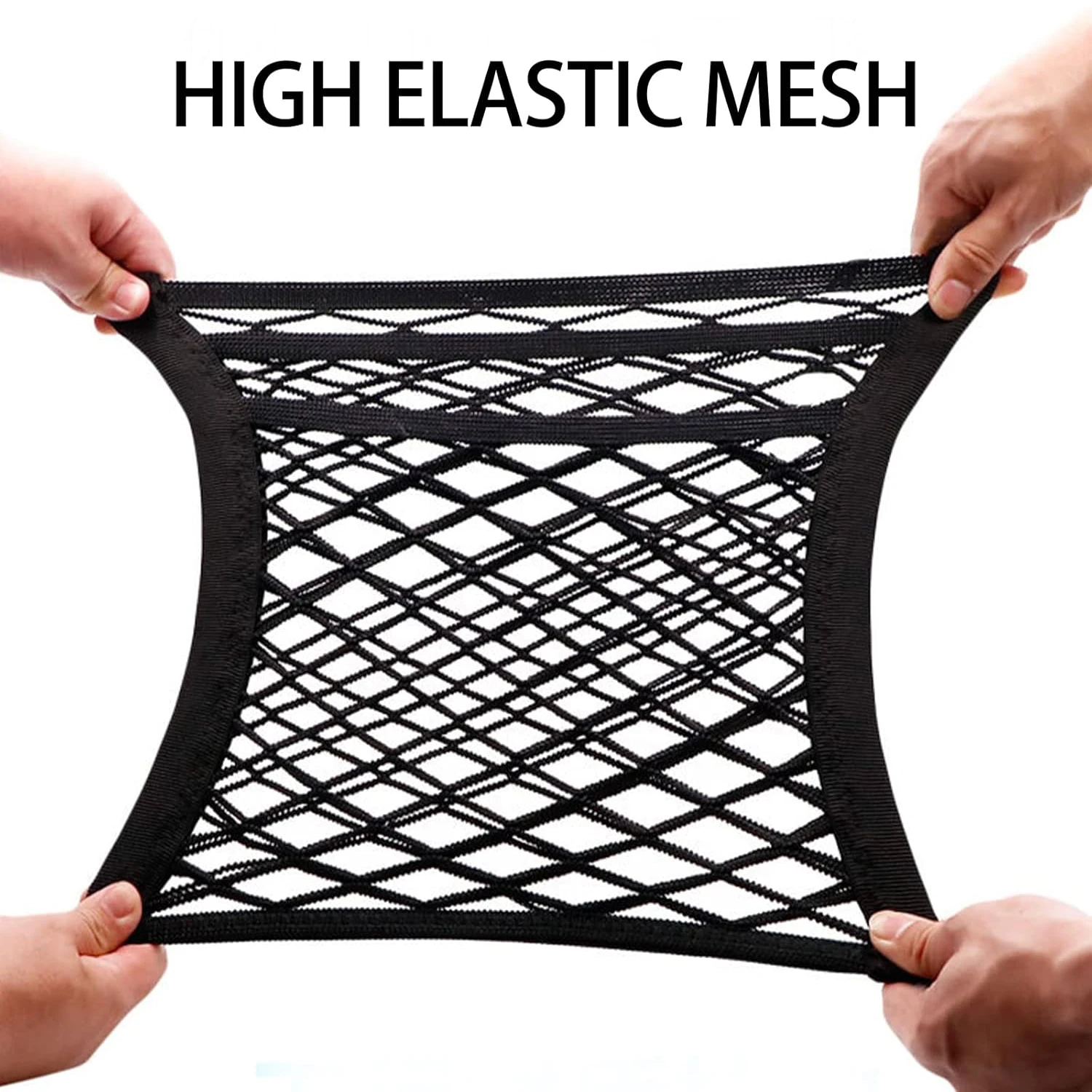 Motorcycle Cargo Net High Elastic Double Layer for Helmet Luggage