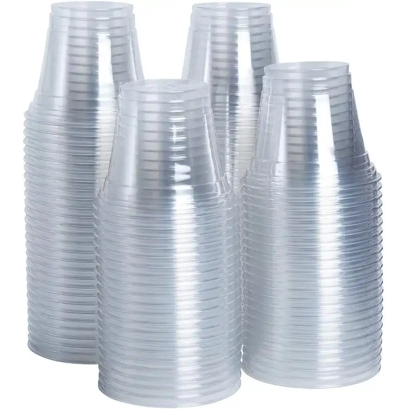 

Посылка 9 oz. Прозрачные пластиковые чашки [100 Pack] Пластиковые тумбы, фоточашки