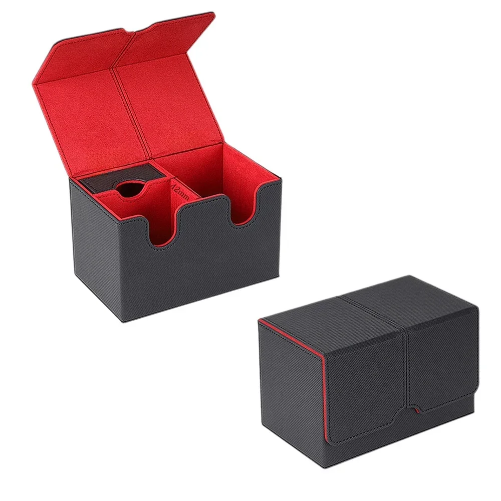 Scatola Porta Carte, Scatola per Carte di Grandi Marche, Scatola Portaoggetti a Colore Unito, Installazione dall'Alto, per Giocattoli, Giochi e Carte da Collezione per il Trading - immagine 2