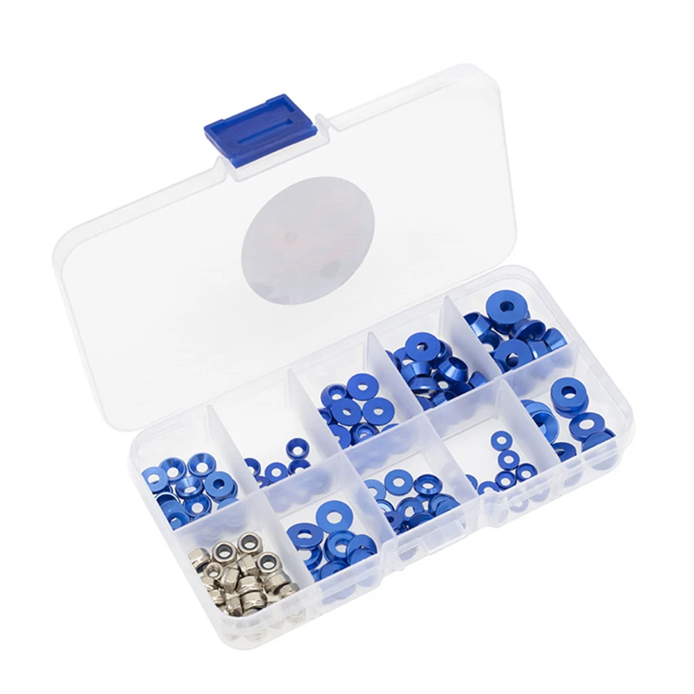 

For 1/10 1/8 RC Car Models Aluminum Alloy Washer Screw Countersunk M2.5 M3 M4 Washer Decoration Kit Upgrade Parts Accessories