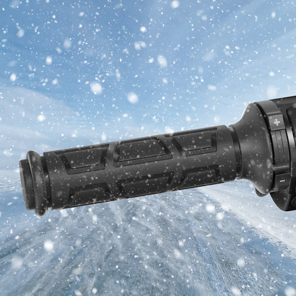 22mm Motorcycle Heating Handlebar 3 Gear Electric Hot Heated Grip Temperature Regulation Waterproof Motorcycle Parts for Winter