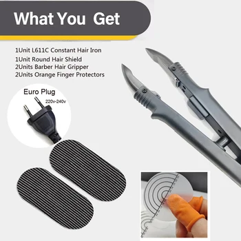 Constant Extension Tongs 1Pc L611 for hairextension Fusion Iron Hair Connectors Keratin Bonding  Keratin Welding Hair salonTool