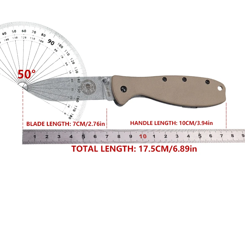 Folding pocket knife AUS-10A Steel blade Outdoor Survival Tactical Knife EDC Hunting portable self-defense tool 6