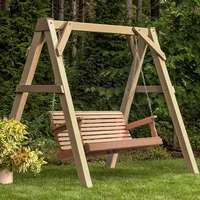 Porch Swing, 2-Person Poly Lumber Outdoor Porch Swing, All-Weather Farmhouse Patio Swing That Never Rot and Fade 1