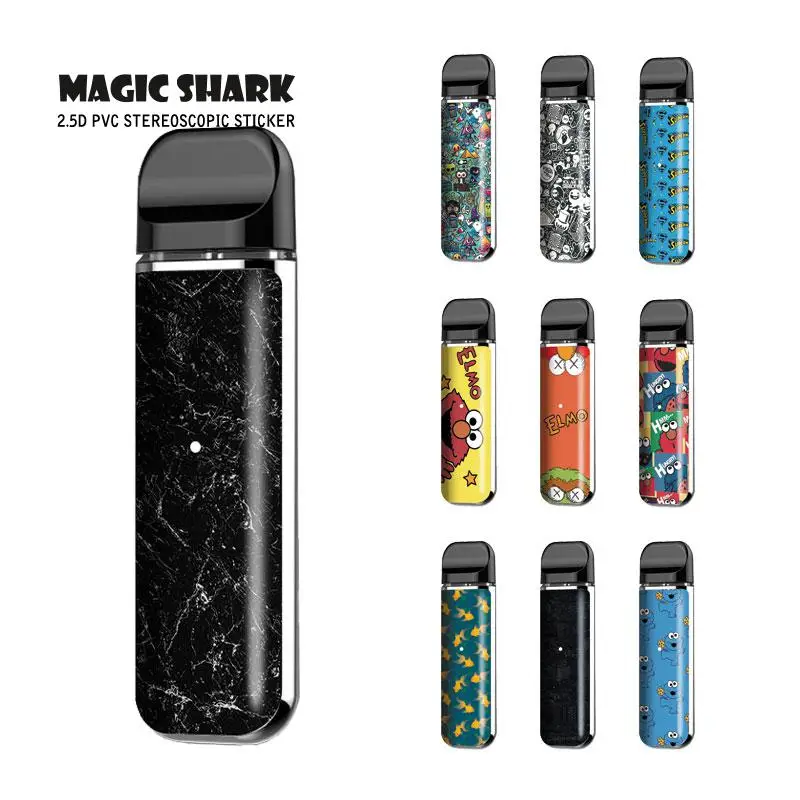 Gold Fish Elmo Stone Graffiti Sticker Case Wrap Film Per Smok Novo Skin Cover Per Smok Novo