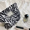 Large Women Leopard Cosmetic Bag Canvas Waterproof Zipper Make Up Bag Travel Washing Makeup Organizer Beauty Case 2024 2