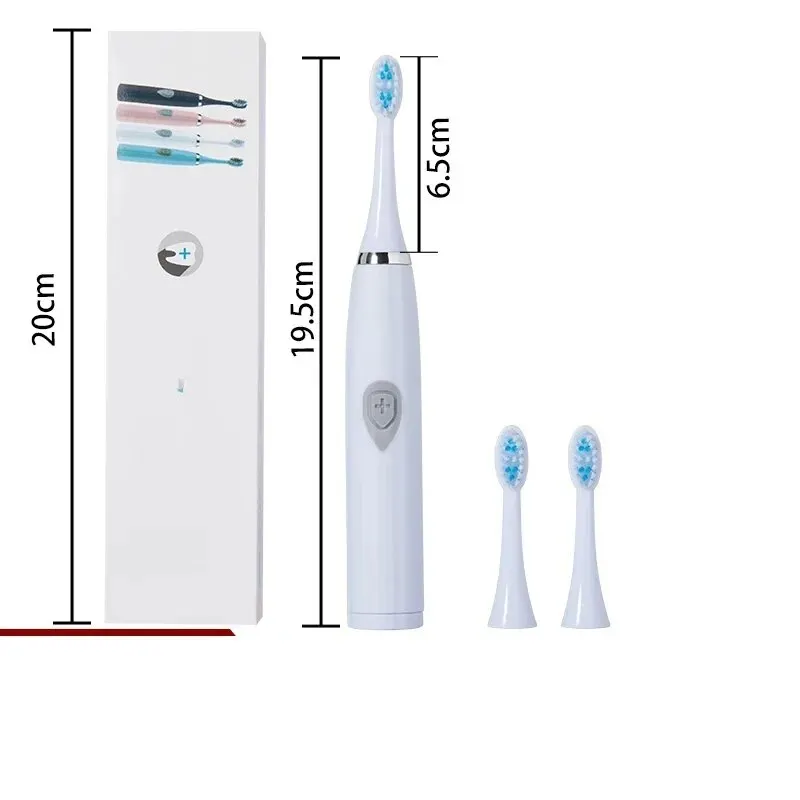 Electric toothbrush 1pc adult model soft bristle battery model family set