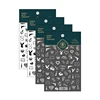 1 Sheet 5D Realistic Relief Sexy Night Life Gun Poker at Lane End Neon Area Adhesive Nail Art Stickers Decals Manicure Charms 5