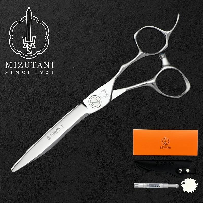 

MIZUTANI barber Scissors professional hairdressing scissors 6.0 Inch scissors VG10 material High end salon Hair cutting scissors