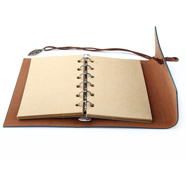  Leather Journal Notebook, Vintage Refillable Journals