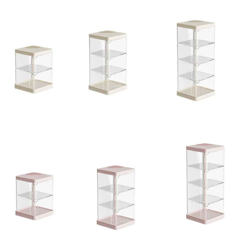 

Durable Plastic Rotating Storage Container for Office and Home Use