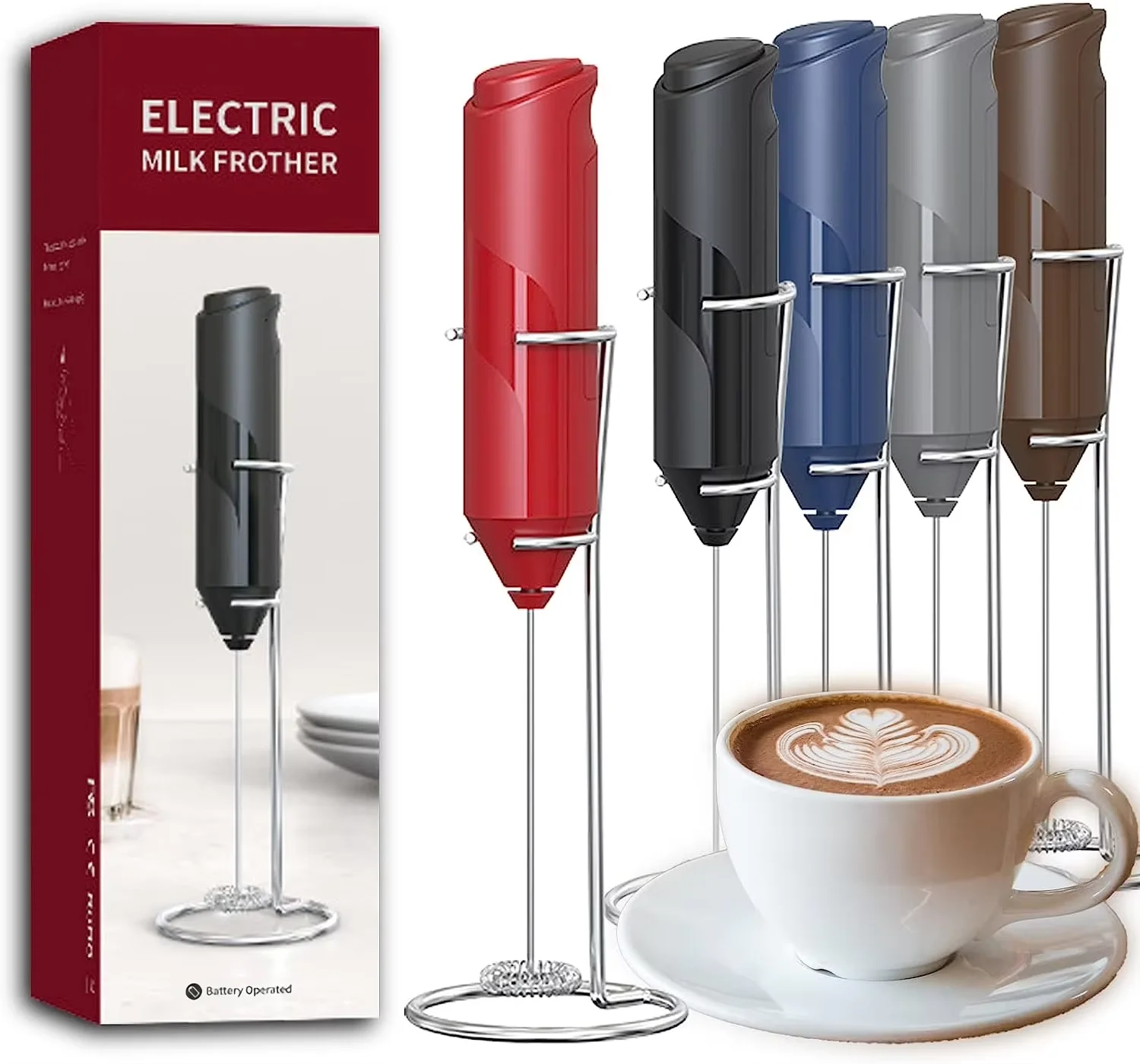 Compact Wireless Coffee and Cream Frother