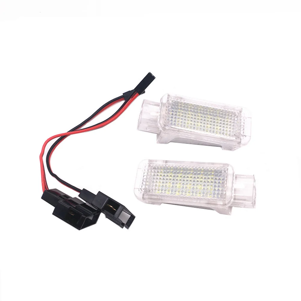 

2pcs Car White VW LED Courtesy Door Trunk Footwell Glove Box Light Lamp For Audi A1 A2 A3 A4 A5 A6 A7 A8 Q3 Q5 Q7 TT B5 B6 B7 B8