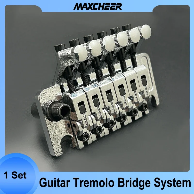 EMSea 9 Sets Elektrische Gitaar Vergrendelende Moederklem & Schroeven voor Tremolo Brug Elektrische Gitaar Dubbele Roterende Metalen Bloksnaar