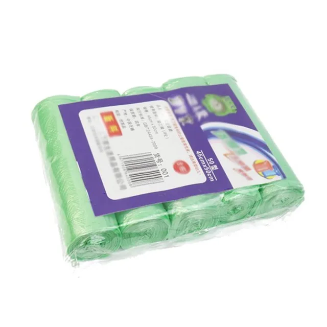 5 Rolls 100 Counts Disposable Small Trash Bags Portable Pe Rubbish Bags Wastebasket Bags Small Garbage Bags Office Kitchen Waste 6