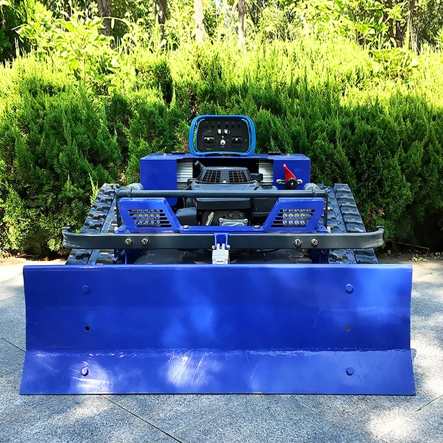 Customized Automatic Crawler Lawn Mower - Remote Control Commercial Grass Cutting Machine for Winter Snow Removal 5