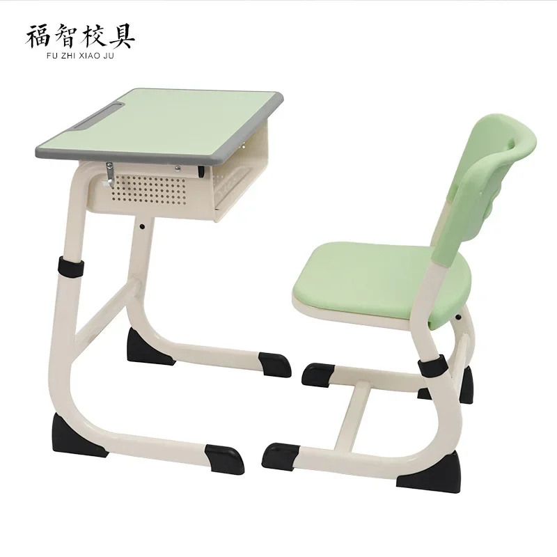 

School children's learning desks and chairs lift counseling training class desks and chairs writing desk customization