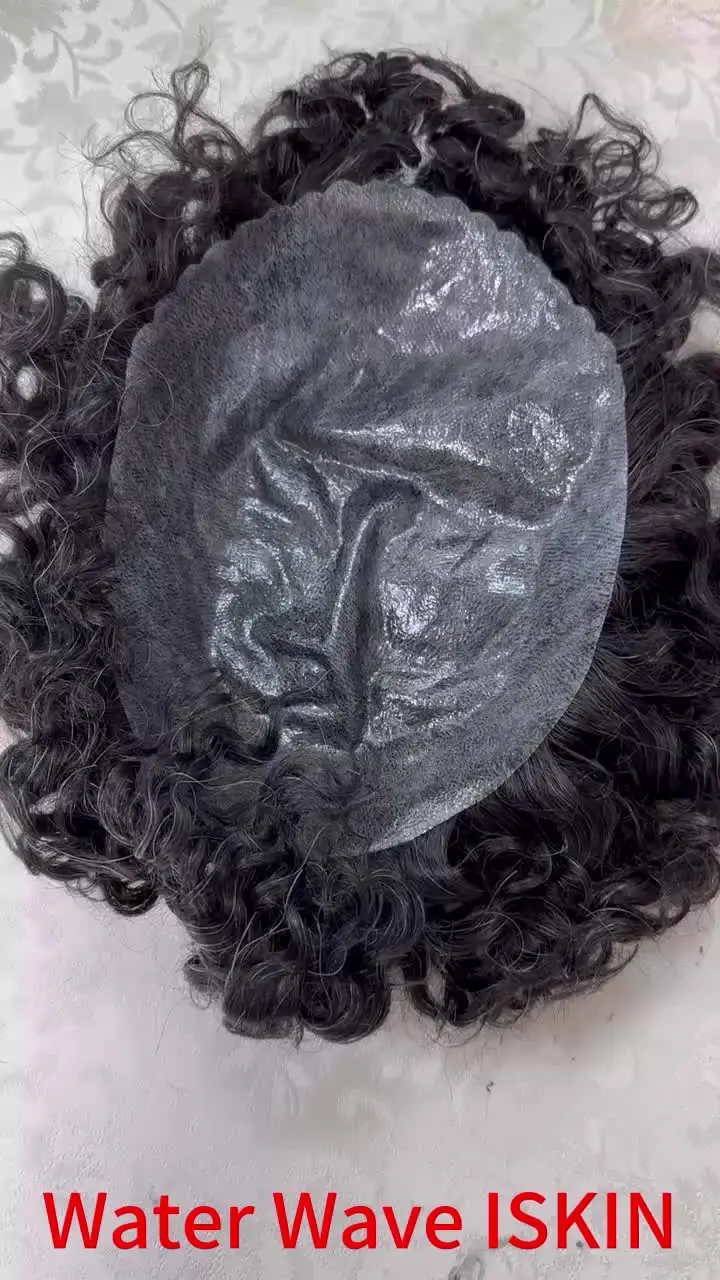 Мужские парики из натуральных волос Addbeauty 4 мм волнистые