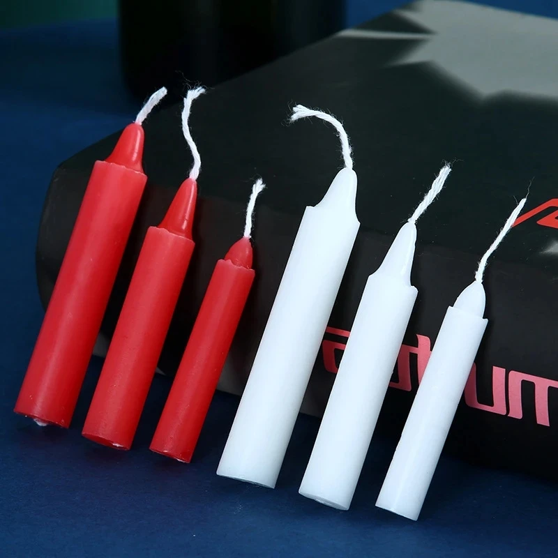 Small Candles Household Birthday Lighting Red and White Candles Valentine's Day Decoration Home Decor Religious 10pcs candle making tools candle dye