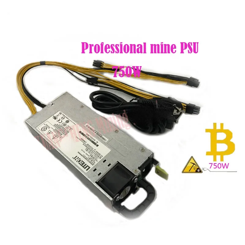 Eth btc kuangcheng потребляет энергию низкой мощности salida de 750-800w 12v 62a. Incluye 4 соединители