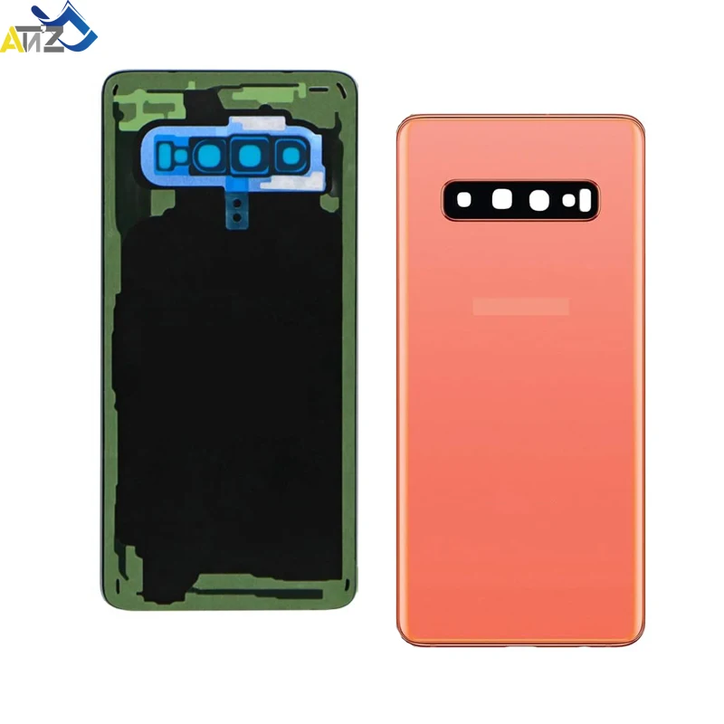 Samsung S10 Back Cover Replacement SM-G973F/DS/U S10 Plus SM-G975F/DS/U Back Battery Cover Glass Housing Carema Lens samsung phone case,phone back cover,phone camera lens,glass battery cover,glass phone back cover,camera lens cover