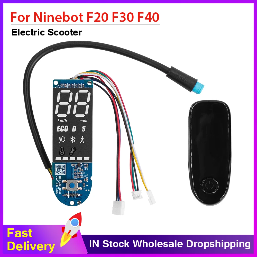 Écran De Tableau De Bord Bluetooth Pour Trottinette électrique Ninebot F20 F25 F30 F40 - Affichage Vitesse, Batterie, Mode