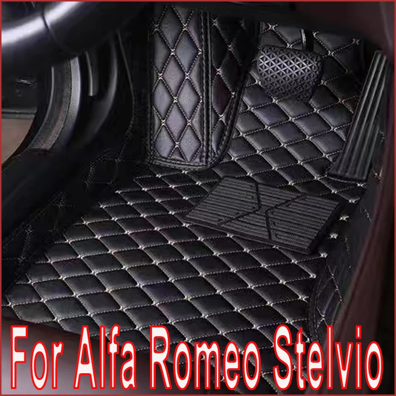 

Car floor mats for Alfa Romeo Stelvio 2017 2018 2019 2020 Custom auto foot Pads automobile carpet cover