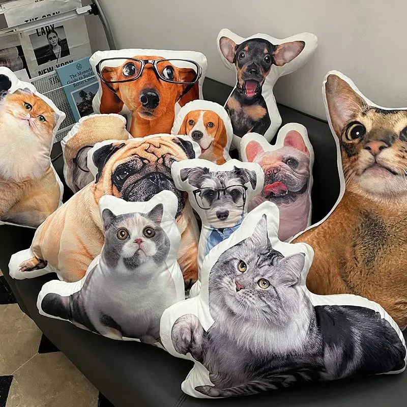 Photo Custom Cushion Personalized Photo DIY Humanoid Cushion Pet Plush Dolls Stuffed Animal Pillows Sofa Car Decor Birthday Gift 2