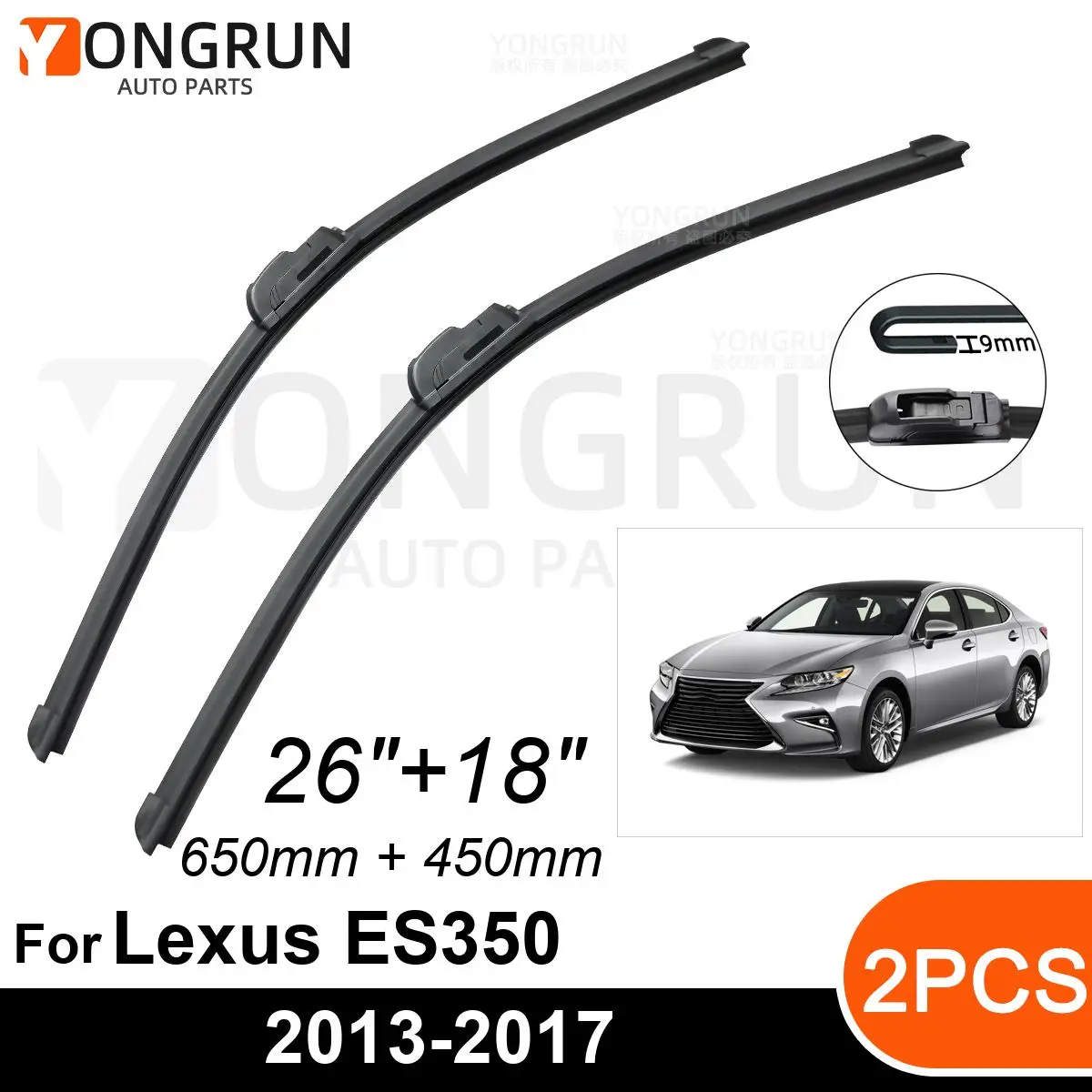 

Стеклоочистители для Lexus ES350 2013-2017, 26 + 18 дюймов