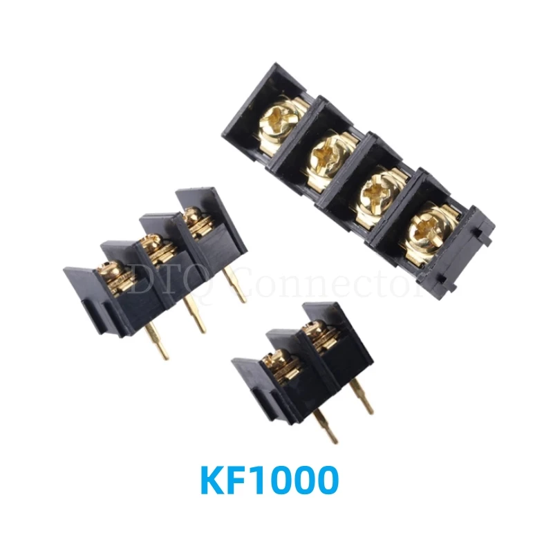 KF1000 2P 3P 4P PCB 나사 터미널 블록 커넥터 피치 10mm KF1000 2 3 4P 연결 가능, 로트당 10 개