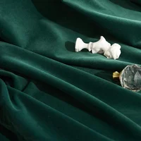 Curtains for Bedroom Living Room Villa Curtains Nordic Mink Modern Style Solid Color Dark Green Matte Velvet 1