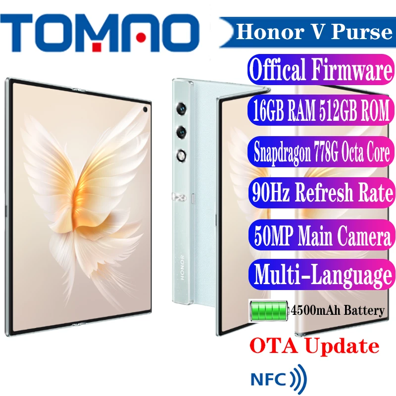 New Original HONOR V Purse 5G Folded Phone 7.71 OLED Folded