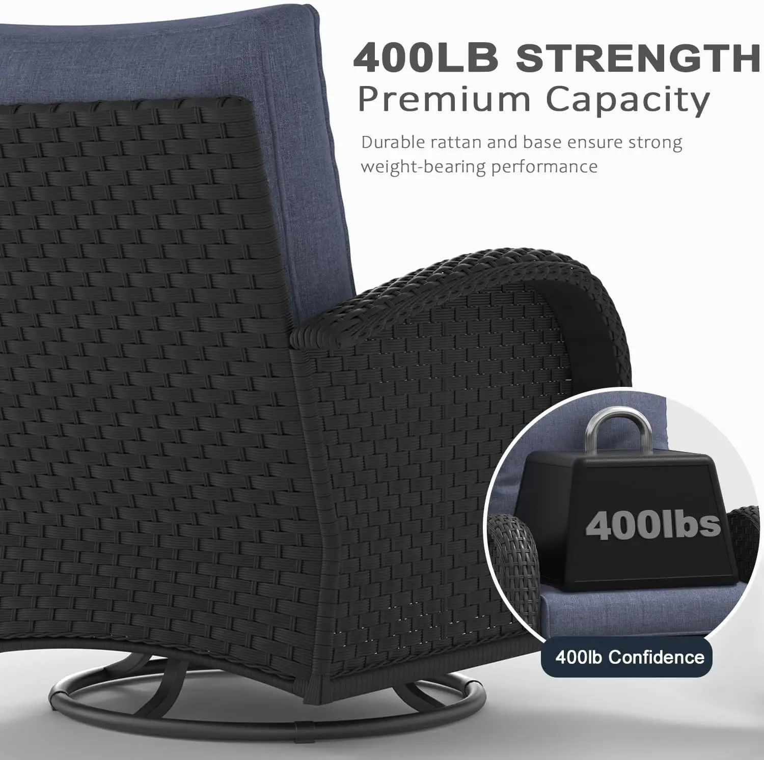 10 Pieces Outdoor Patio Furniture Set with Fire Pit Table, Rattan Wicker Sectional Swivel Rocker Chairs Sets